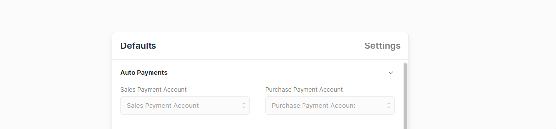 Payment Accounts